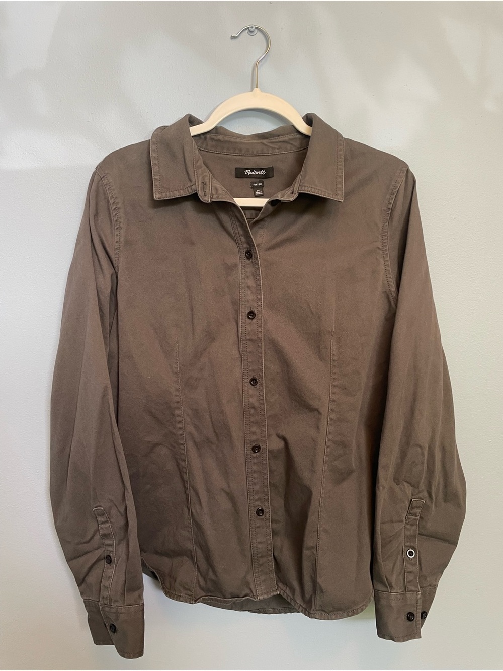 Madewell Dark Gray Button-Down Shirt